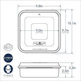 Nordic Ware Square 9x9 Cake Pan with Lid