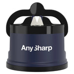 dark navy anysharp knife sharpener on a white background
