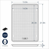 Nordic Ware Naturals 2pc Big Sheet w/Grid