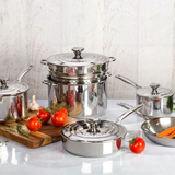 Le Creuset Signature Stainless Steel 10pc Cookware Set