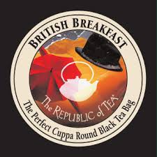 Picture Republic of Tea British Breakfast Tea Bag Packaging for a single tea bag