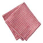 Tag Textured Dish Cloth red and white checked