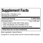 Picture Republic of Tea Get Clean Tea Supplement Facts