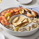 Le Creuset Oval Chip & Dip Platter White