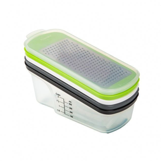 Progressive 7 pc Grate & Slice & Store Set-view of set when stored