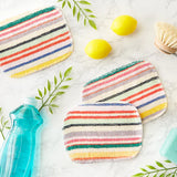 RSVP Skrubby Cloth Set of 3 on countertop