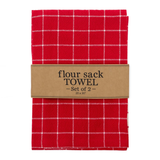DII Red Cider Flour Sack DT Set of 2