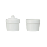 Creative Co-op Stoneware Stackable Pinch Pot w/Lid