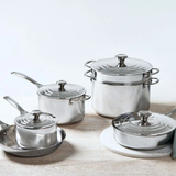 Le Creuset Signature Stainless Steel 10pc Cookware Set