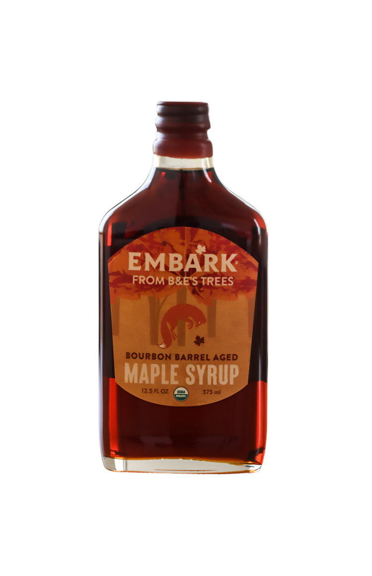 B&E's Embark Bourbon Barrel Maple Syrup