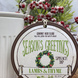 Lambs & Thyme Holiday Dips Seasons Greetings