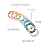 Itzy Ritzy Linking Ring Set Rainbow