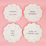 Audreys Ceramic Celebrate Plate - Today We Celebrate You!