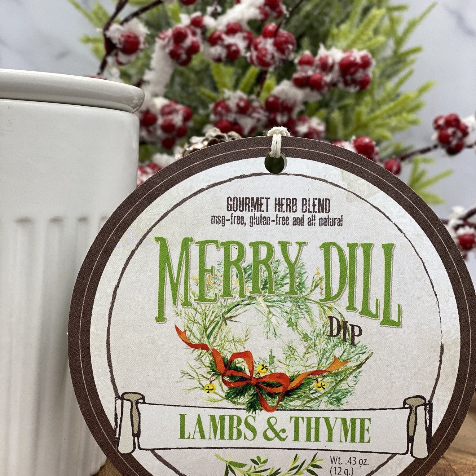 Lambs & Thyme Holiday Dips Merry Dill