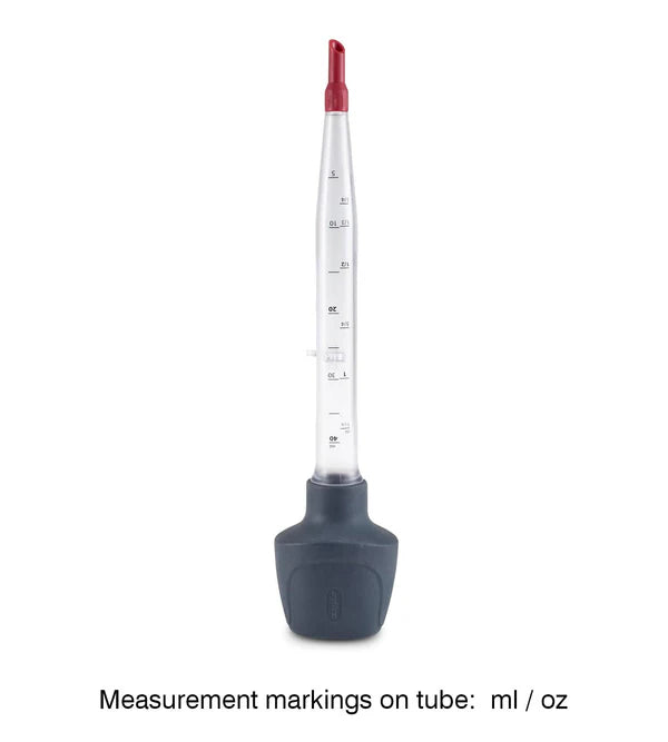 Zyliss 2-in-1 Baster & Infuser showing measurement markings on the side