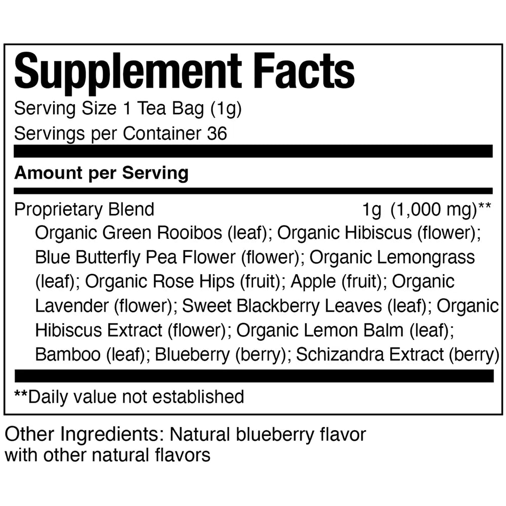  Republic of Tea Daily Beauty Supplement Facts