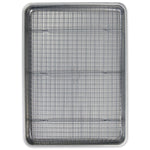 Bird's eye view of USA Pan Half Sheet with Baking Rack