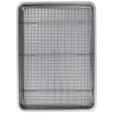 Bird's eye view of USA Pan Half Sheet with Baking Rack