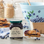 Stonewall Kitchen's Maine Blueberry Jam, Blueberries, and a Blueberry Dessert