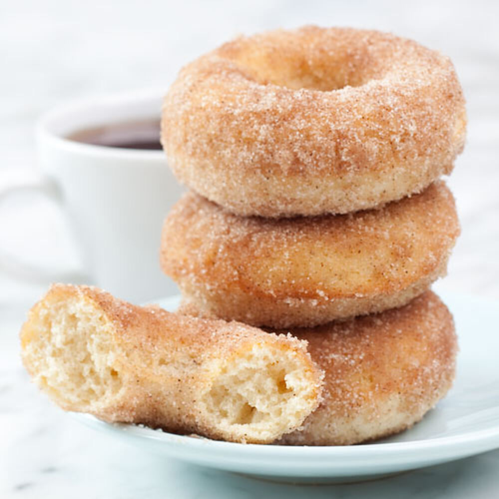 Cinnamon Donuts with coffee