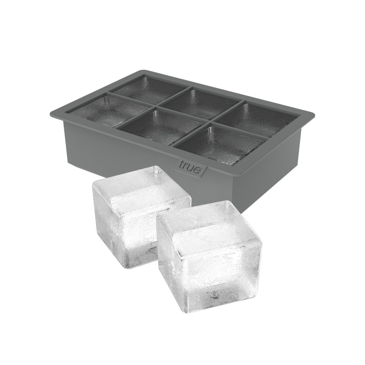 True Colossal Ice Cube Tray with ice cubes