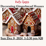 Gingerbread House Decorating Dec 8, 2024 1-2:30