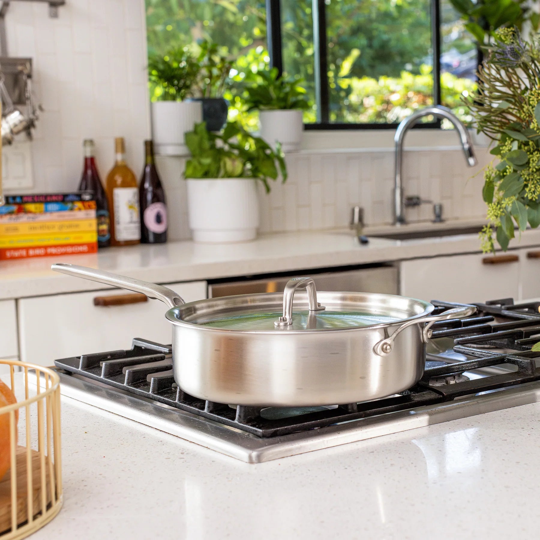 Heritage Steel 4qt Eater Saute Pan with lid