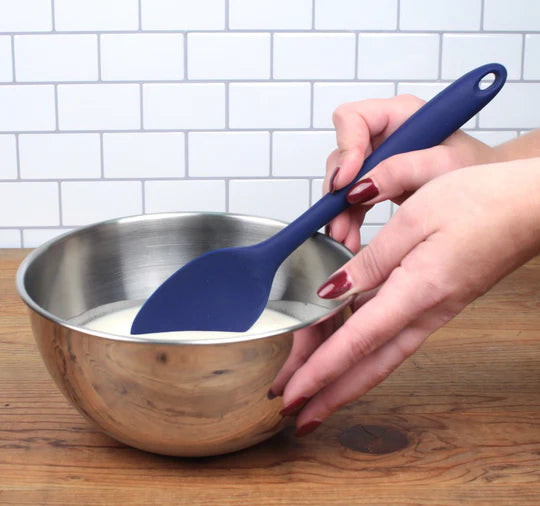 Blue Silicone Spoon and Bowl