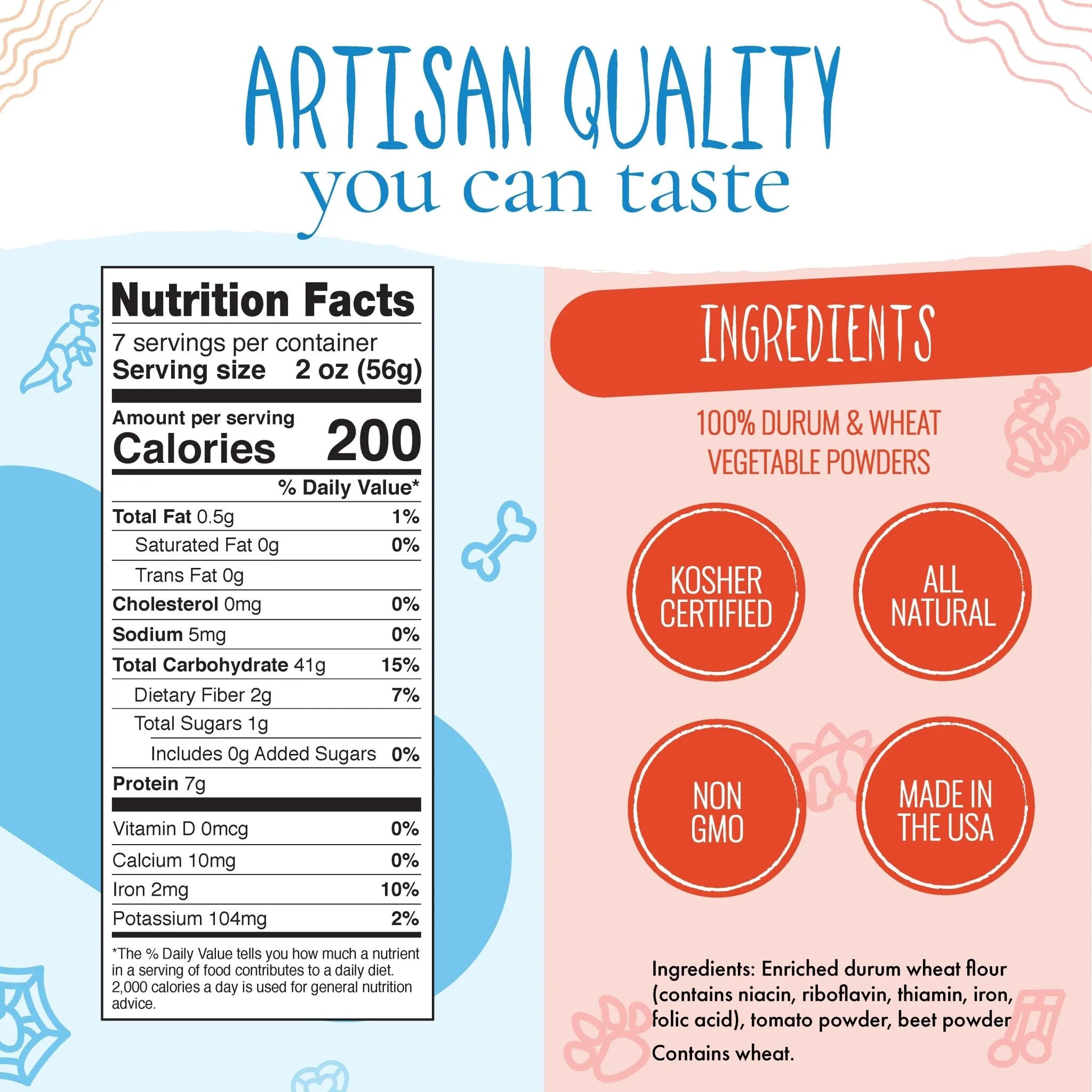 Nutritional Information for Fall Harvest Pasta