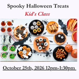 Spooky Halloween Treats Kids' Class  - October 25, 2026 12-1:30