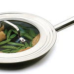 Pan with Universal glass lid