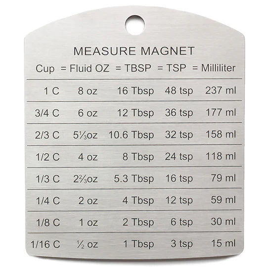 Measure magnet with measurements