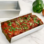 USA Meatloaf Pan with meatloaf in insert