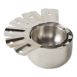 Stainless Steel Measuring Cups nestled together