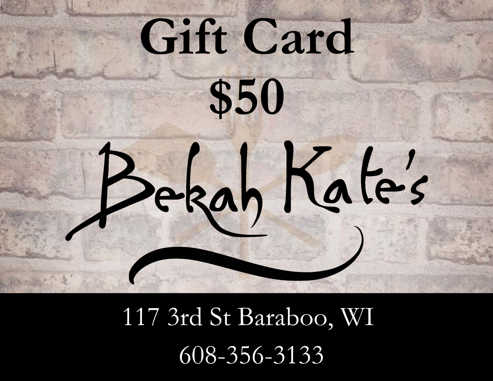 Bekah Kate's Gift Card $50