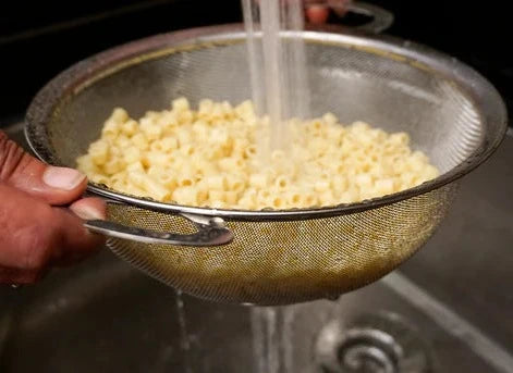 Pasta in Colander