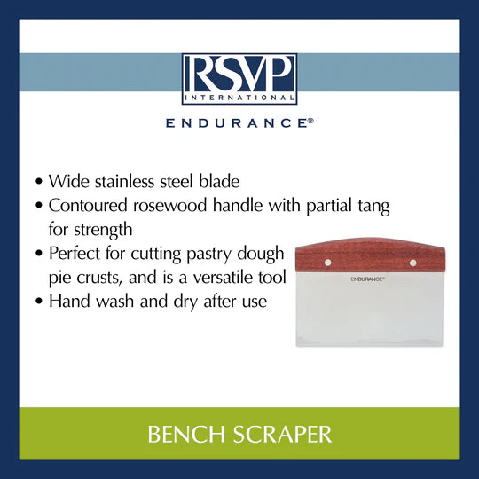 RSVP Endurance Bench Scraper description and bench scraper