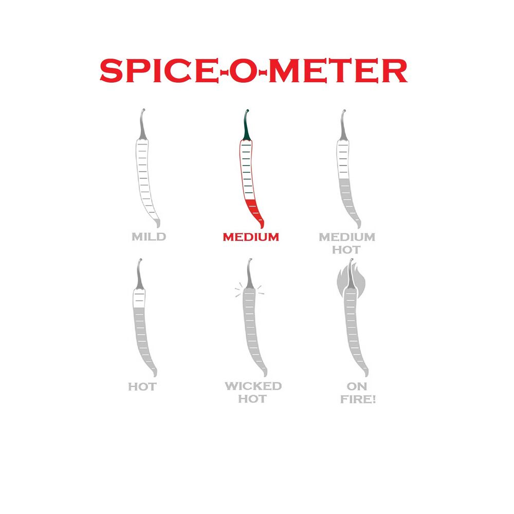Spice-O-Meter- this jam is considered a medium spice
