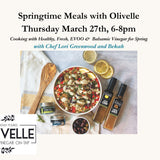 Springtime Meals with Olivelle March 27, 2025 6-8pm