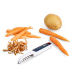 Zyliss Swivel Peeler with carrots and potato