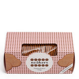 Nyäkers pepparkakor packaging with a clear window on a white background