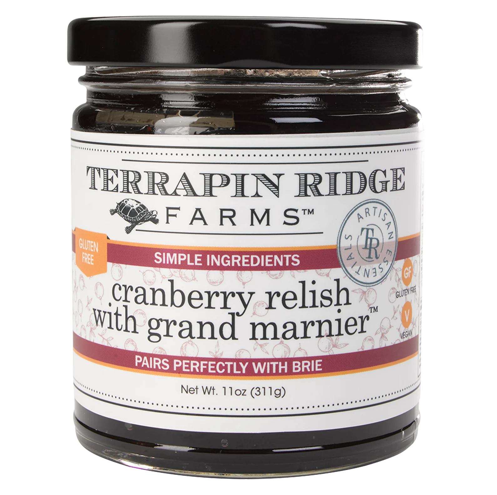 Terrapin Ridge Cranberry Relish with Grand Marnier- 11 oz