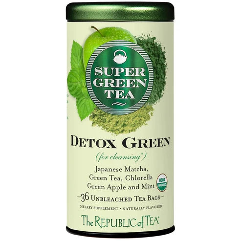 Republic of Tea Organic Detox Green SuperGreen Tea Bags