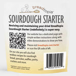 Back of package for Breadtopia Sourdough Starter