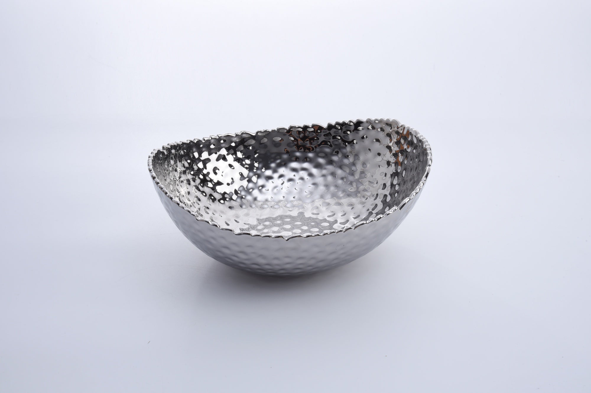 Pampa Bay Large Oval Bowl Silver