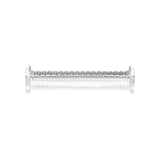 Creative Co-op Pressed Glass Scalloped Cracker Dish