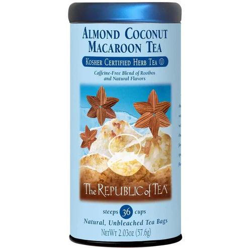 Republic of Tea Almond Coconut Macaroon Kosher Certified Red Tea