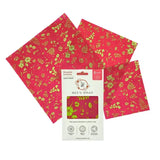 Bees Wrap Assorted 3 Pack (S, M, L) Splendid Spring shows differences between sizes and packaging