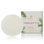 Thymes Frasier Fir Scented Wax Melt and packaging