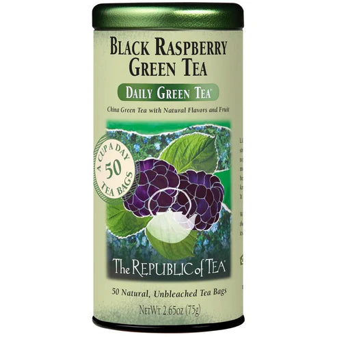 Republic of Tea Black Raspberry Green Tea Bags